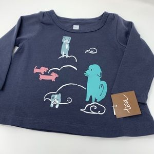 Animal Clouds Graphic LS tee